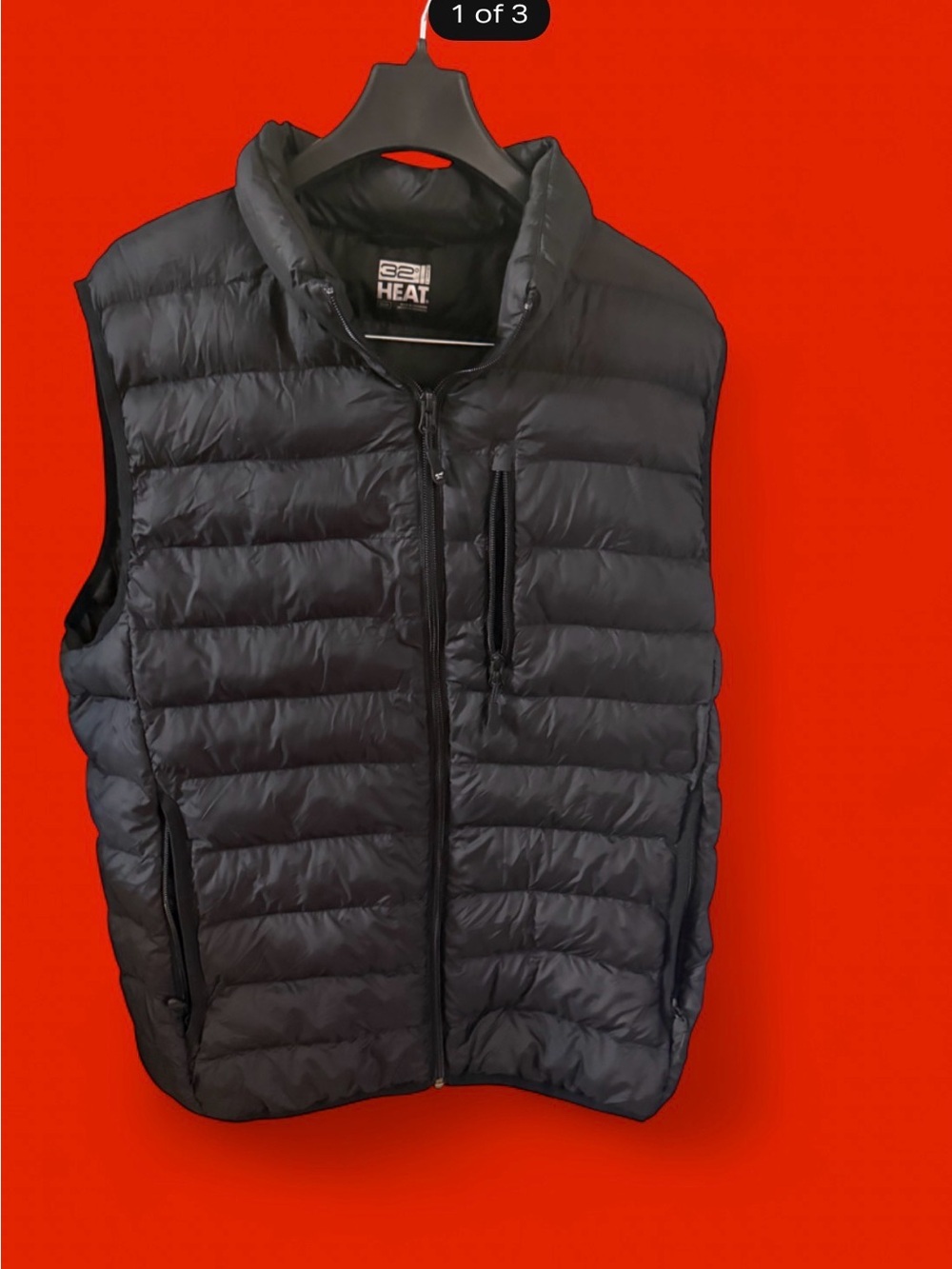 32 Degrees Women’s Black Packable Puffer Vest
